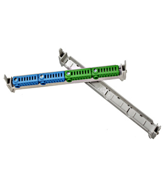 f_bk071060- Bornier plug-in N/PE 2xN (1x25, 7x4mm²) /2xPE (1x25, 7x4mm²) Schrack