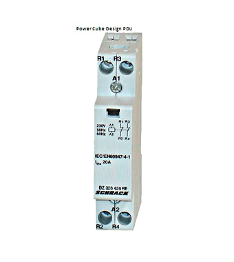 f_bz326439me Contactor modular (1UH) 20A, 2 NÎ, 230Vca, seria AMPARO Schrack