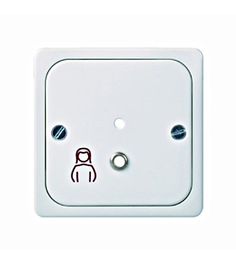 f_el735834- Clapetă pentru buton cu şnur alb Schrack