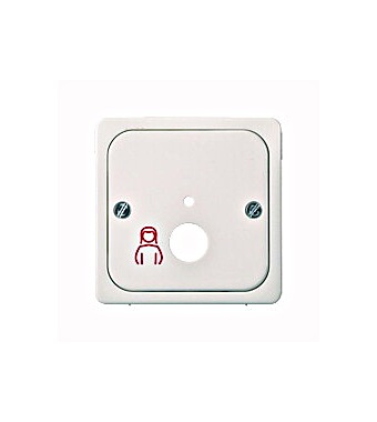 f_el735854- Clapetă pentru buton pneumatic alb Schrack