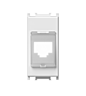 f_et102018- Capac protecţie la praf pentru modul toolless RJ45, 1M, alb Schrack