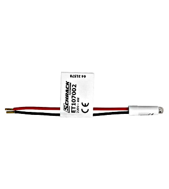 f_et107002- Clapetă albă, cu indicator luminos transparent Schrack