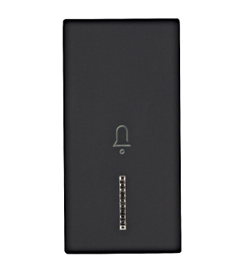 f_et112011- Clapetă cu indicator transp., cu simbol CLOPOŢEL, 1M, negru Schrack