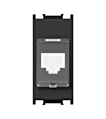 f_et112018- Capac protecţie la praf pt. modul toolless RJ45, 1M, negru Schrack