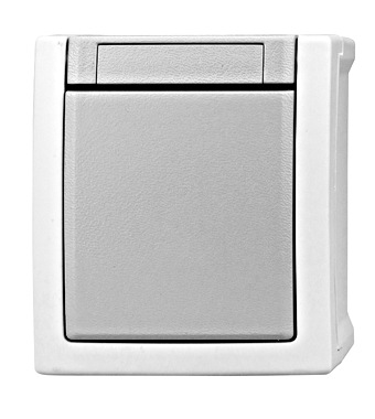 f_ev210019- Buton cu 1ND, 10A, PT, cleme elastice, IP54 Schrack