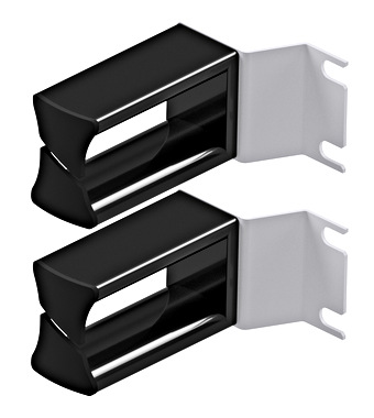 f_helvz00021 Cable guide-set 2K 75mm RAL7035 (set = 2pcs.) Schrack