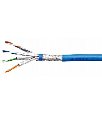 f_hsekp4233k-1 Cablu S/FTP C7, 4x2xAWG23, 1000MHz, LS0H-3, albastru Schrack
