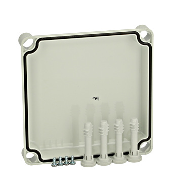 f_ig700001- Capac 190x190x30 scund gri cu şuruburi cu cap normal Schrack