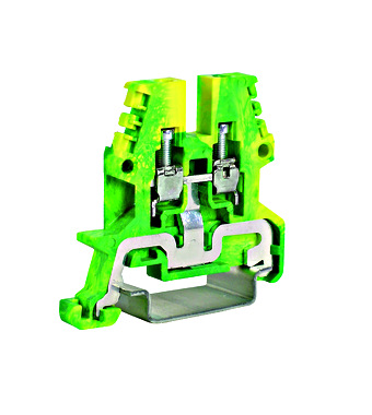 f_ik122002-1-9 Clemă de împământare TEO.4, galb/ver/0,5-6 mm² Schrack
