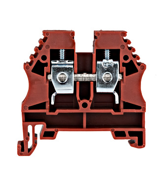 f_ik608010- Clemă de fază, conex. cu şurub tip AVK 10, roşu, 10 mm² Schrack