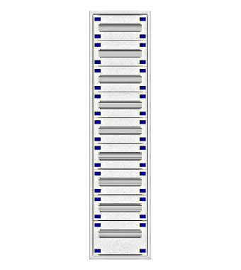 f_il149128- Cadru montaj compl. 1-28UV, 9 şine, plastr.plastic Schrack