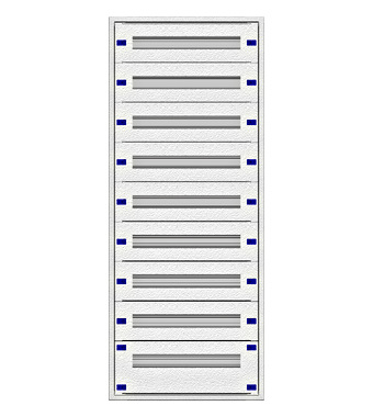 f_il149228- Cadru montaj compl. 2-28UV, 9 şine, plastr.plastic Schrack