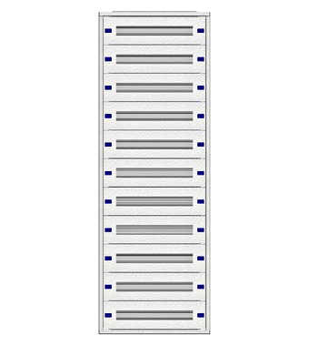 f_il149233- Cadru montaj compl. 2-33UV, 11 şine, plastr.plastic Schrack