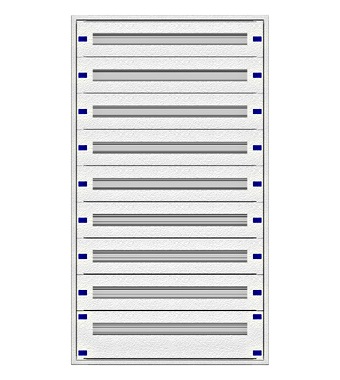 f_il149328- Cadru montaj compl. 3-28UV, 9 şine, plastr.plastic Schrack