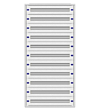 f_il149333- Cadru montaj compl. 3-33UV, 11 şine, plastr.plastic Schrack