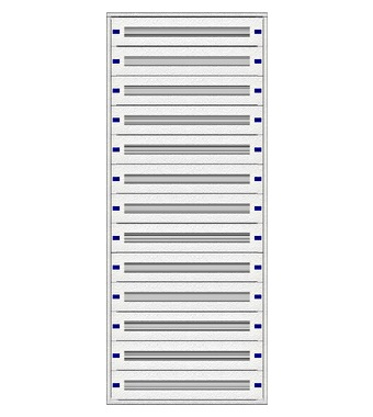f_il149339- Cadru montaj compl. 3-39UV, 13 şine, plastr.plastic Schrack