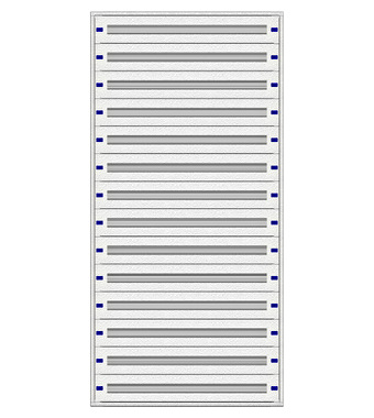 f_il149442- Cadru montaj compl. 4-42UV, 14 şine, plastr.plastic Schrack