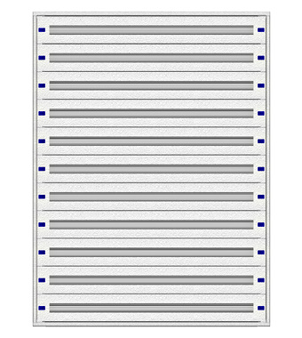 f_il149533- Cadru montaj compl. 5-33UV, 11 şine, plastr.plastic Schrack
