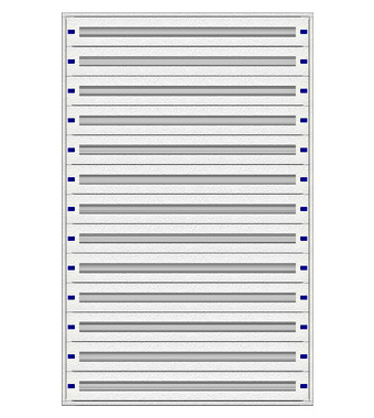 f_il149539- Cadru montaj compl. 5-39UV, 13 şine, plastr.plastic Schrack
