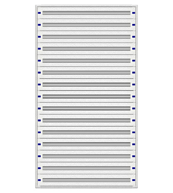 f_il149545- Cadru montaj compl. 5-45UV, 15 şine, plastr.plastic Schrack