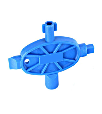 f_il900382- Cheie universală din plastic, cruce (4 biţi), albastru Schrack