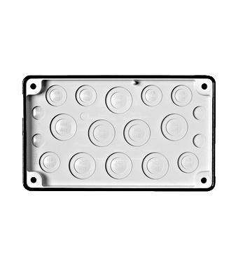 f_il958002-a Cable entry gland plate, 4xM16, 6xM25/16, 8xM32/20 Schrack