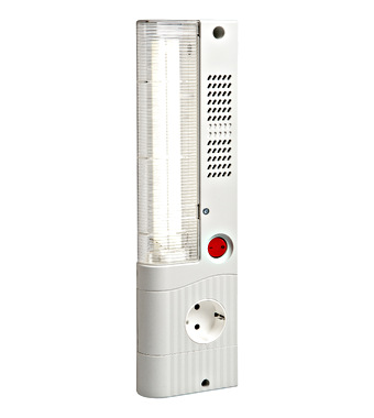 f_iu008531- Corp iluminat 11W+priză tip E, cu fixare magnetică IP20 Schrack