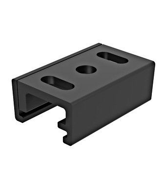 f_li69487- CLIP DE MONTARE PENTRU SENA TRIFAZĂ NEGRU Schrack
