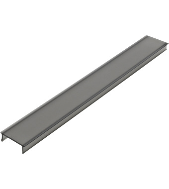 f_liab101003 Capac PMMA LB plat / negru, 2000x17,8x6,1mm Schrack