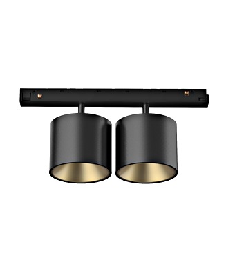 f_liep00329- 48V SPOT INSET DD 2x 10W LF940 ON/OFF NEGRU Schrack