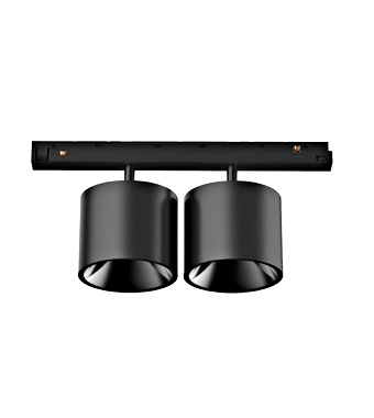 f_liep00357- 48V SPOT INSET DD 2x 10W LF940 DALI NEGRU Schrack