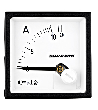 f_mgf54010-a Ampermetru 48*48mm, 10A, conexiune directă, AC Schrack