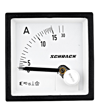 f_mgf54015-a Ampermetru 48*48mm, 15A, conexiune directă, AC Schrack