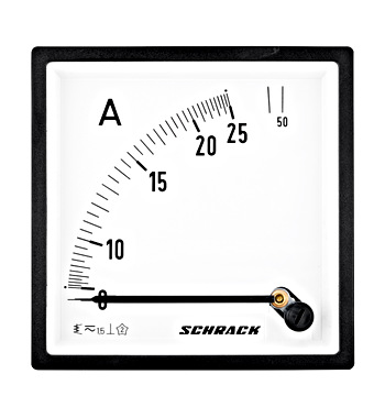 f_mgf59025-a Ampermetru 96*96mm, 25A, conexiune directă, AC Schrack