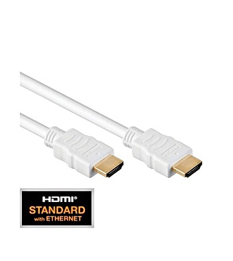 f_q7151835- Cablu HDMI 1.4, 2x HDMI19 tip A tată, Aur, Alb, 5m Schrack