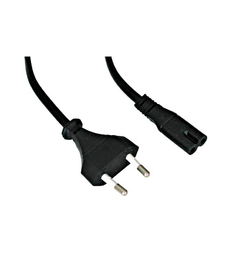 f_q7172506- Cablu de alimentare, Euro - Euro8, negru, 1,8m Schrack