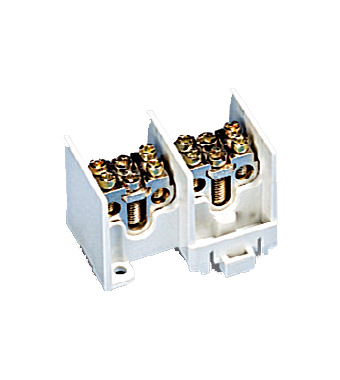 f_si022300- Clemă derivaţie 2 module, 2x25mm² fiecare cu 4x16mm² Schrack