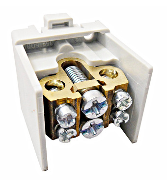 f_si022420- Clemă derivaţie 1 modul, 1x35mm²/2x25mm² Schrack