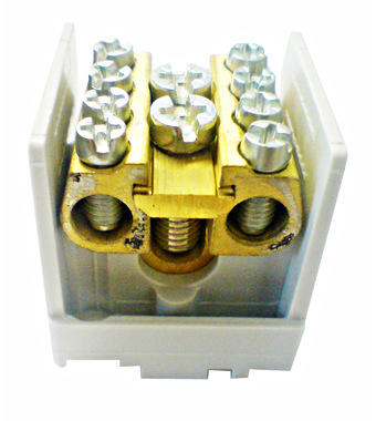 f_si025260- Clemă derivaţie 1 modul, 1x35mm²/4x35mm² Schrack