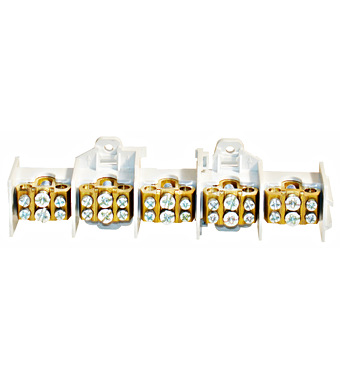 f_si025380- Clemă derivaţie 5 module, 5x35mm² fiecare cu 2x25mm² Schrack